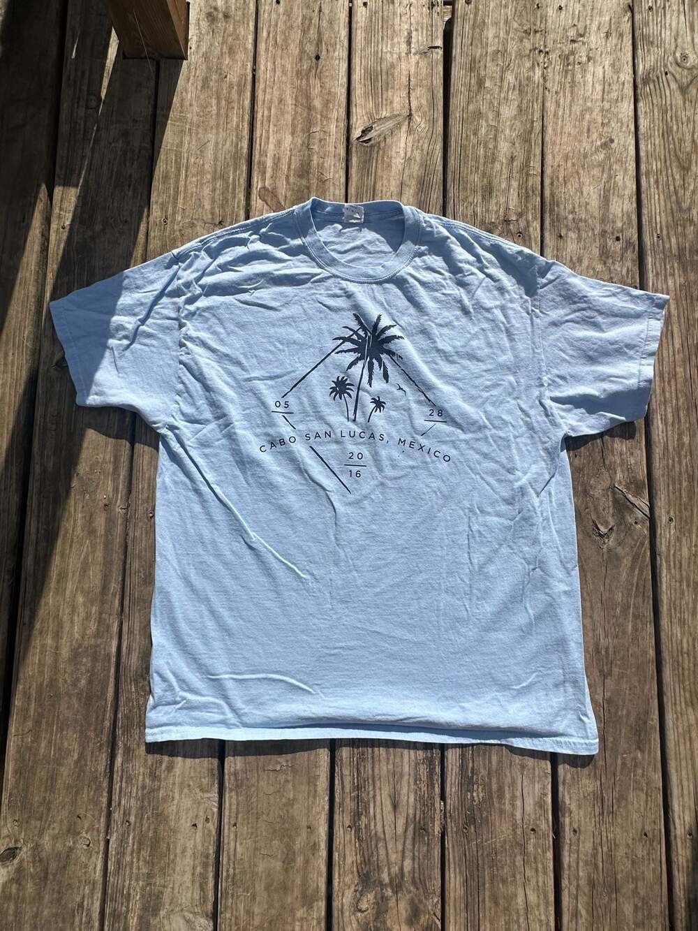 Quiet Storm Cabo San Lucas Mexico Palm Tree Graphic T-Shirt
